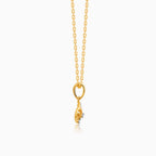 Gold Unfurl Diamond Pendant