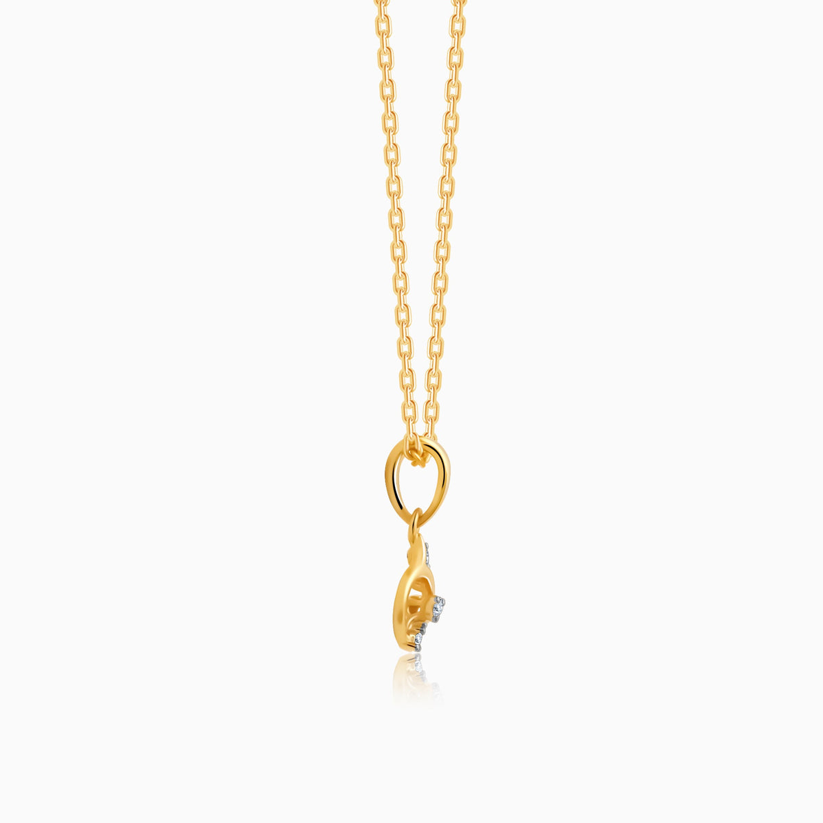 Gold Unfurl Diamond Pendant