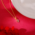 Gold Unfurl Diamond Pendant