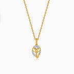 Gold Divya Ganesha Lab Grown Diamond Pendant