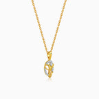 Gold Divya Ganesha Lab Grown Diamond Pendant