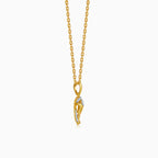 Gold Divya Ganesha Lab Grown Diamond Pendant