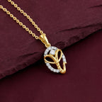 Gold Divya Ganesha Lab Grown Diamond Pendant