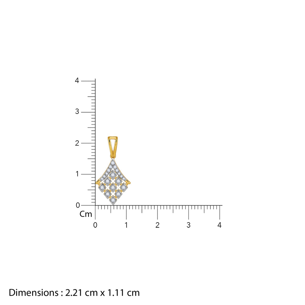 Gold Equinox Lab Grown Diamond Pendant