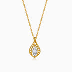 Gold Lattice Light Lab Grown Diamond Pendant