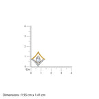 Gold Prism Poise Lab Grown Diamond Pendant