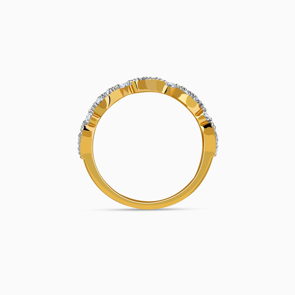 Gold Auryne Lab Grown Diamond Ring