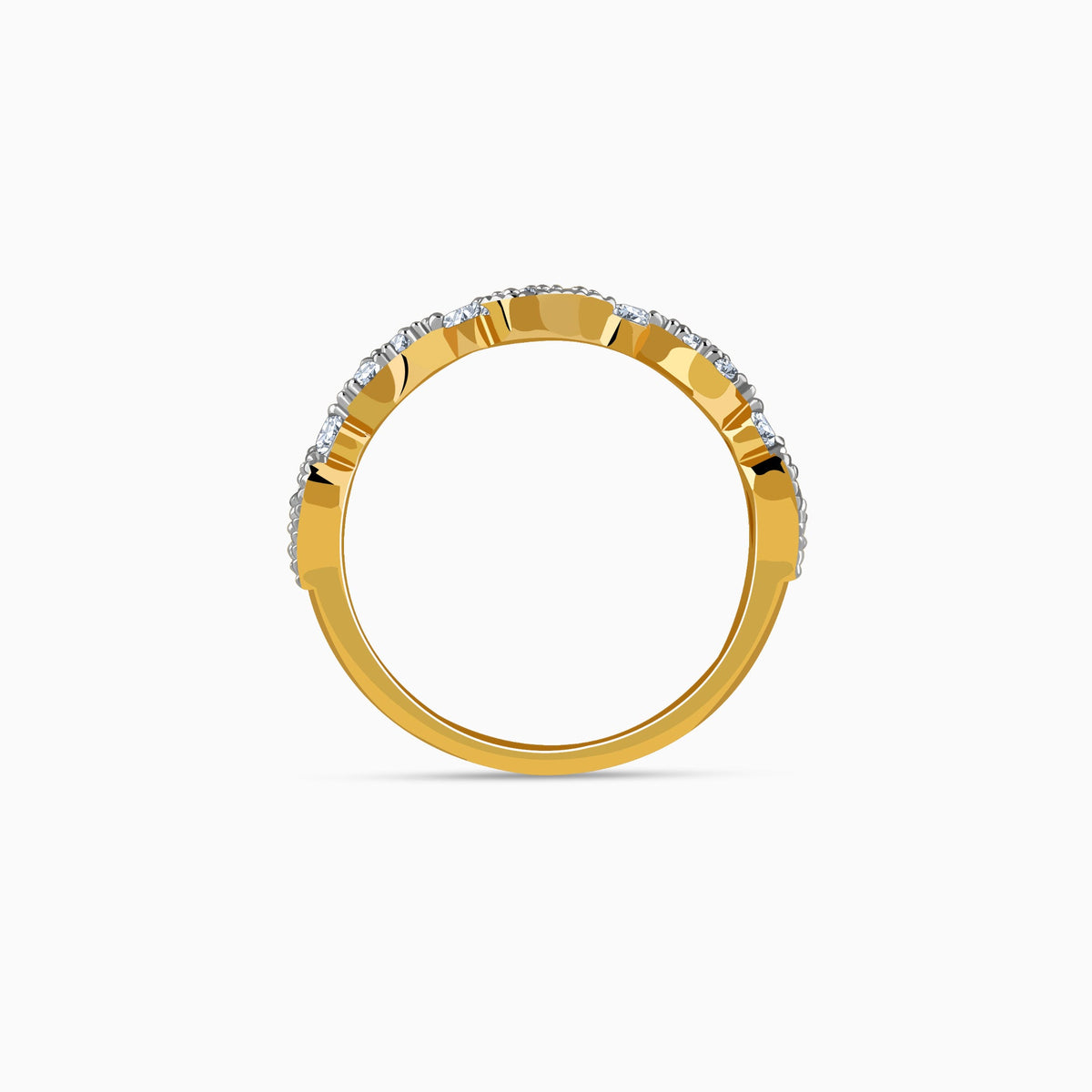 Gold Auryne Lab Grown Diamond Ring