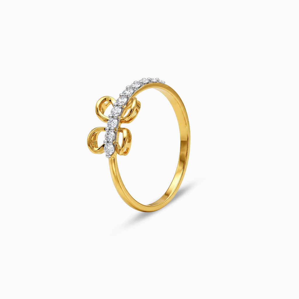 Gold Aveline Bloom Lab Grown Diamond Ring (Size 12)
