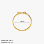 Gold Aveline Bloom Lab Grown Diamond Ring (Size 12)
