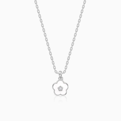 Silver Snow Pixie Kids Pendant with Link Chain