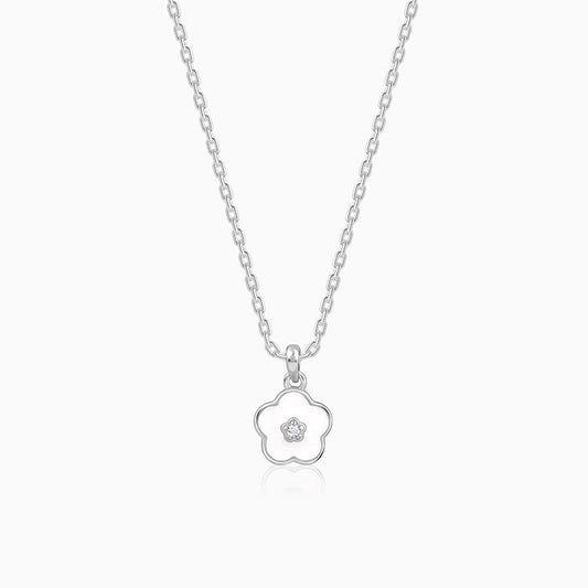 Silver Snow Pixie Kids Pendant with Link Chain