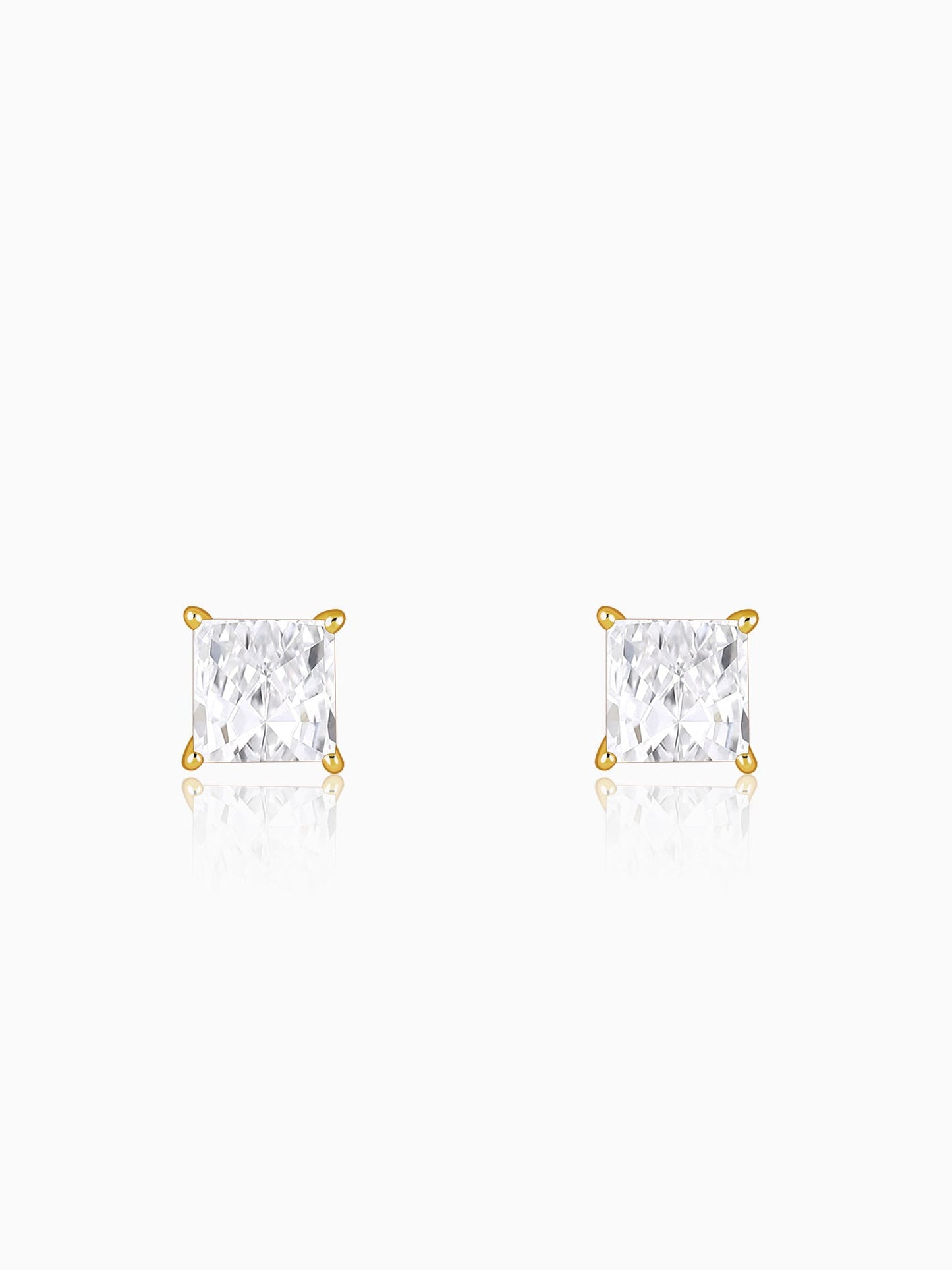 Golden Classy Zirconia Stud For Him