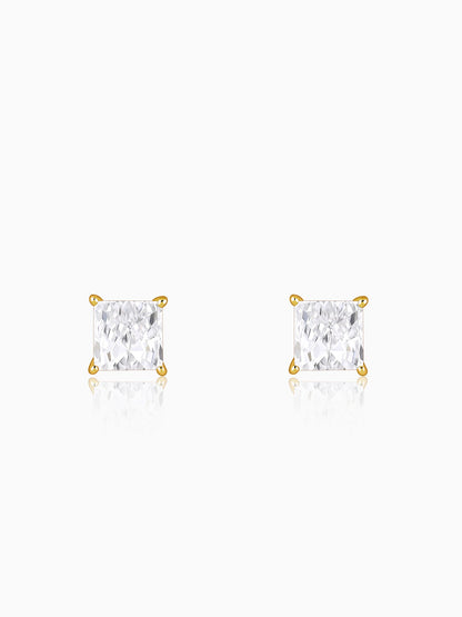 Golden Classy Zirconia Stud For Him