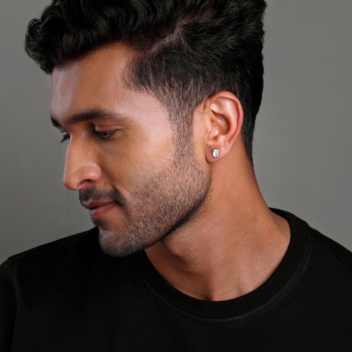 Silver Pristine Stud For Him