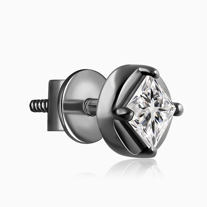 Black Rhodium Balor Stud For Him