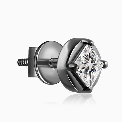 Black Rhodium Balor Stud For Him