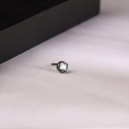 Black Rhodium Balor Stud For Him