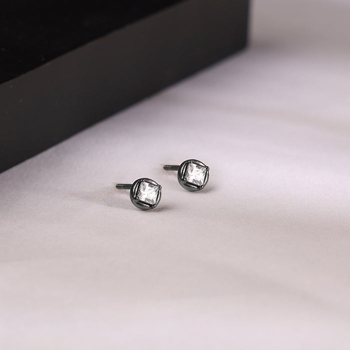 Black Rhodium Balor Stud For Him