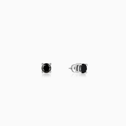 Silver Storm Edge Earring For Men