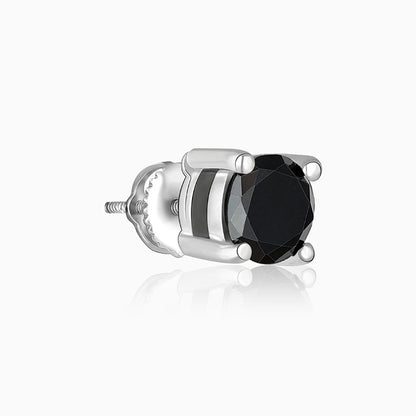 Silver Storm Edge Earring For Men