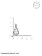 Kriti Sanon Silver Tear Drop Pearl Pendant With Link Chain