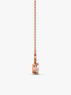 Rose Gold Deer Heart Necklace