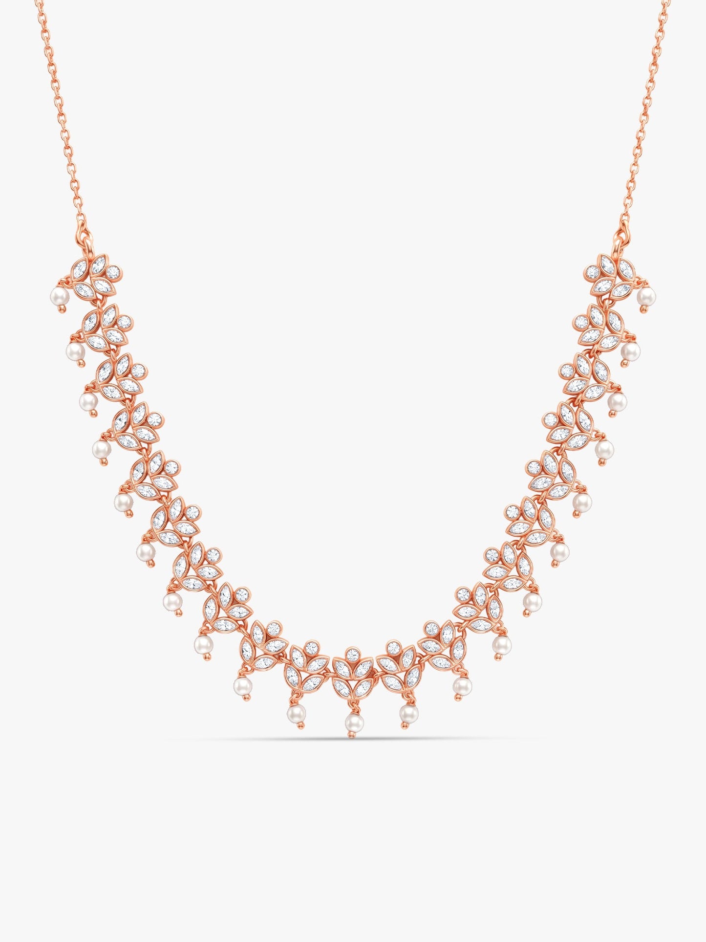 Rose Gold Gleam of Glamour Necklace