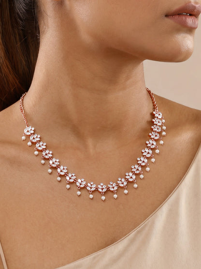 Rose Gold Gleam of Glamour Necklace