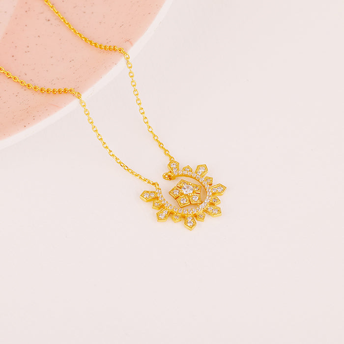 Anushka Sharma Golden Sparkling Royalty Necklace