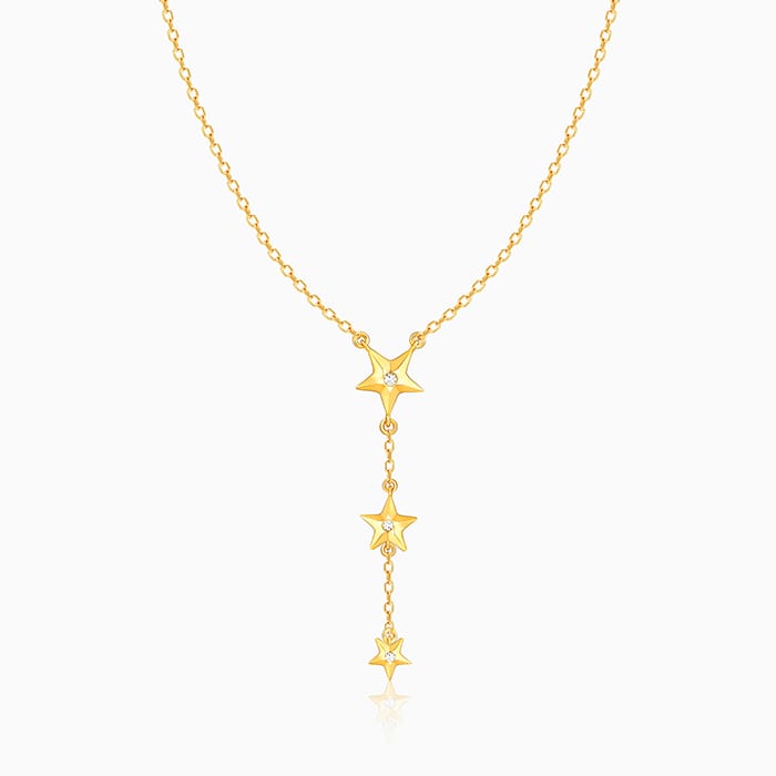 Golden Stars Are All Around Me Necklace