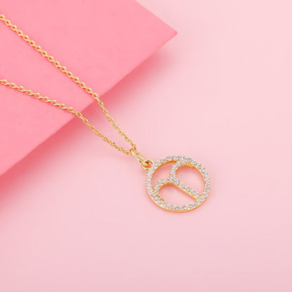 Golden Aries Pendant With Link Chain