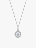 Silver Drizzle Drop Pendant with Box Chain