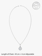 Silver Drizzle Drop Pendant with Box Chain