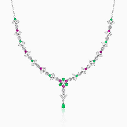 Silver Blooming Floweret Necklace