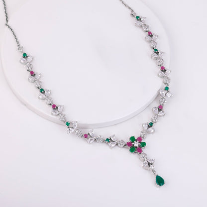 Silver Blooming Floweret Necklace