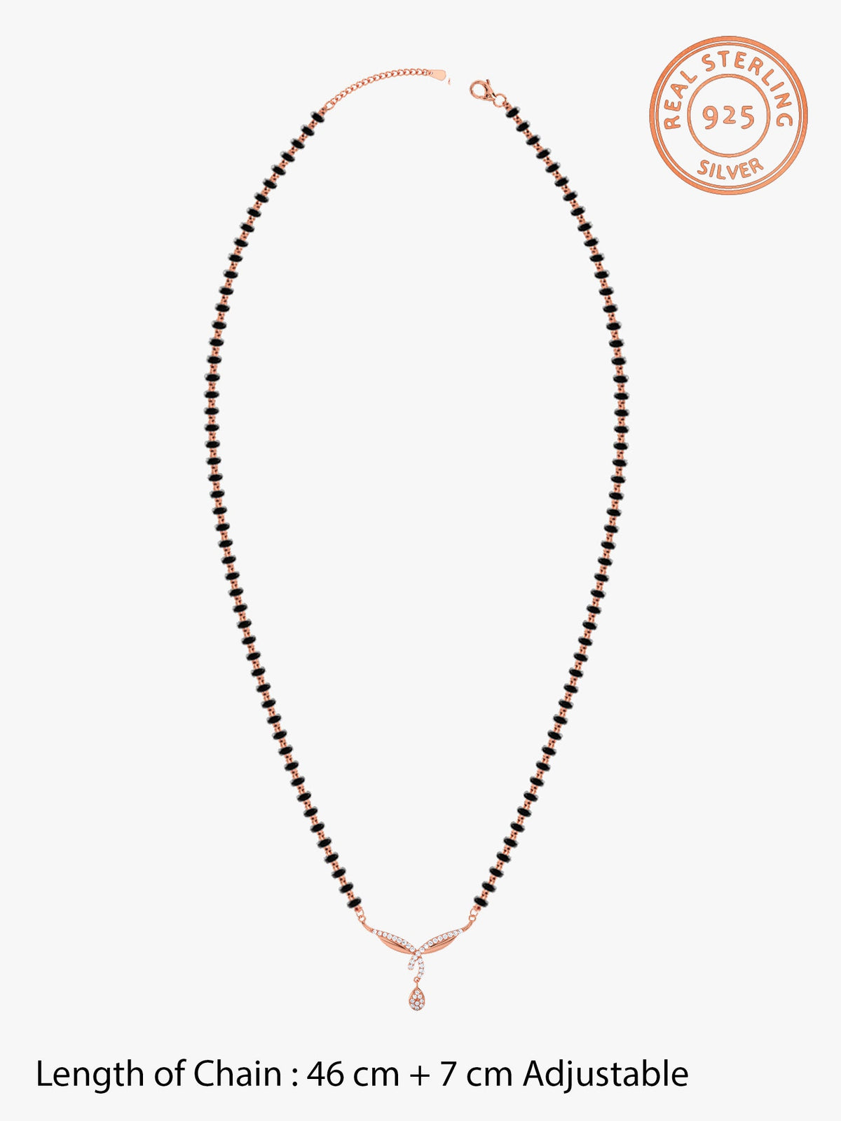Rose Gold Vows of Love Mangalsutra