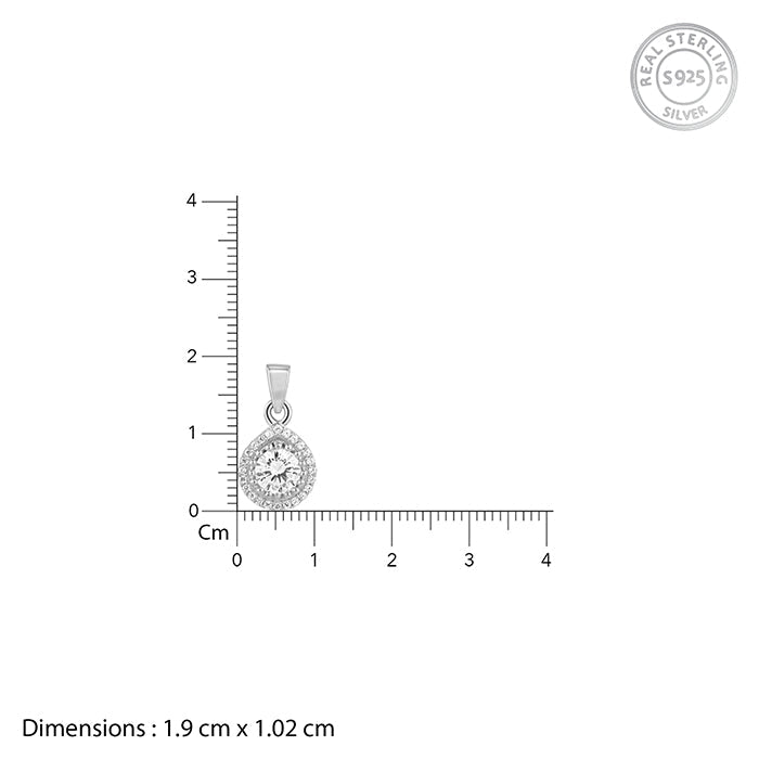 Silver Mirth Pendant With Link Chain