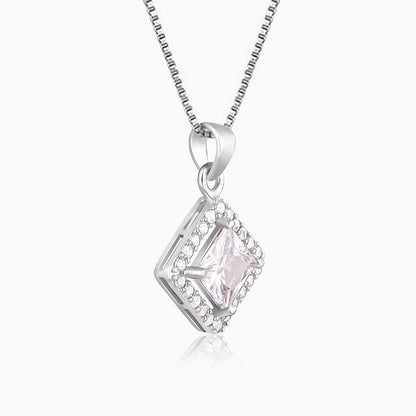 Silver Starlight Sparkle Pendant With Box Chain