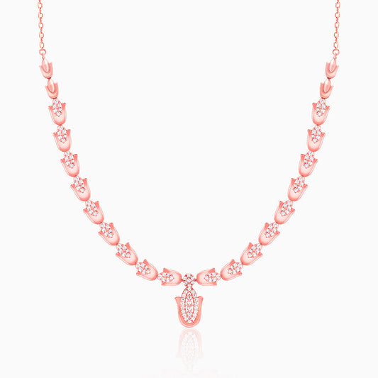 Rose Gold Classic Hamsa Necklace