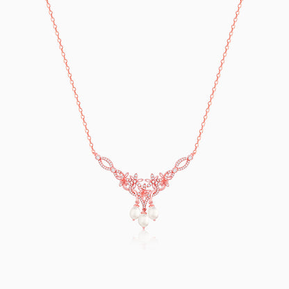 Rose Gold Glow In Musli Necklace