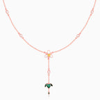 Rose Gold Trillium Treasures Lariat Necklace
