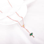Rose Gold Trillium Treasures Lariat Necklace