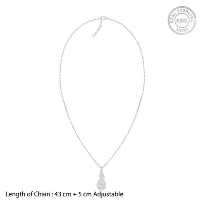 Silver Stark Beauty Pendant With Link Chain