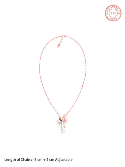 Rose Gold Snowy Safed Musli Necklace