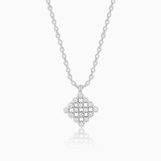 Silver Victorious Pendant With Link Chain