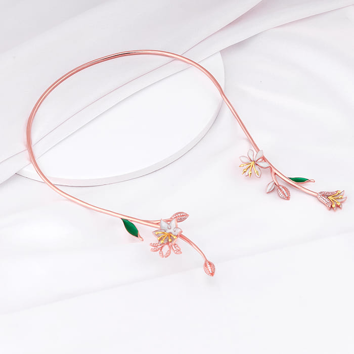 Rose Gold Maiden Musli Neck Cuff