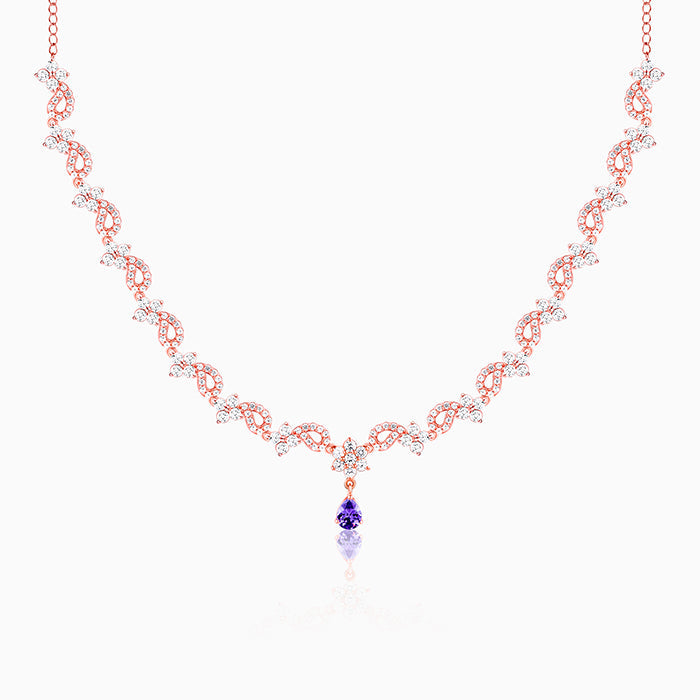 Rose Gold Bridal Celebration Necklace