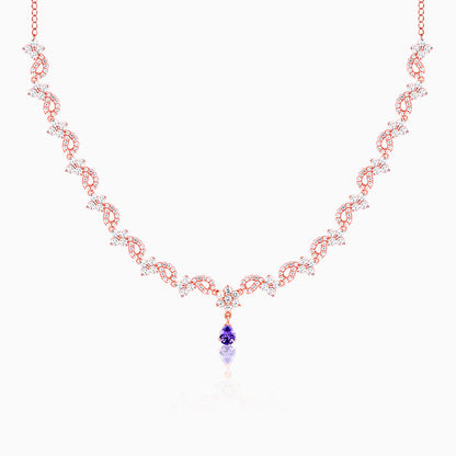 Rose Gold Bridal Celebration Necklace