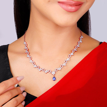 Rose Gold Bridal Celebration Necklace